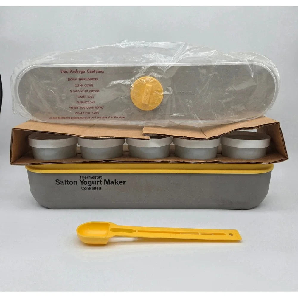 Vintage Salton Thermostat Controlled Yogurt Maker GM-5 Cottagecore Retro MCM